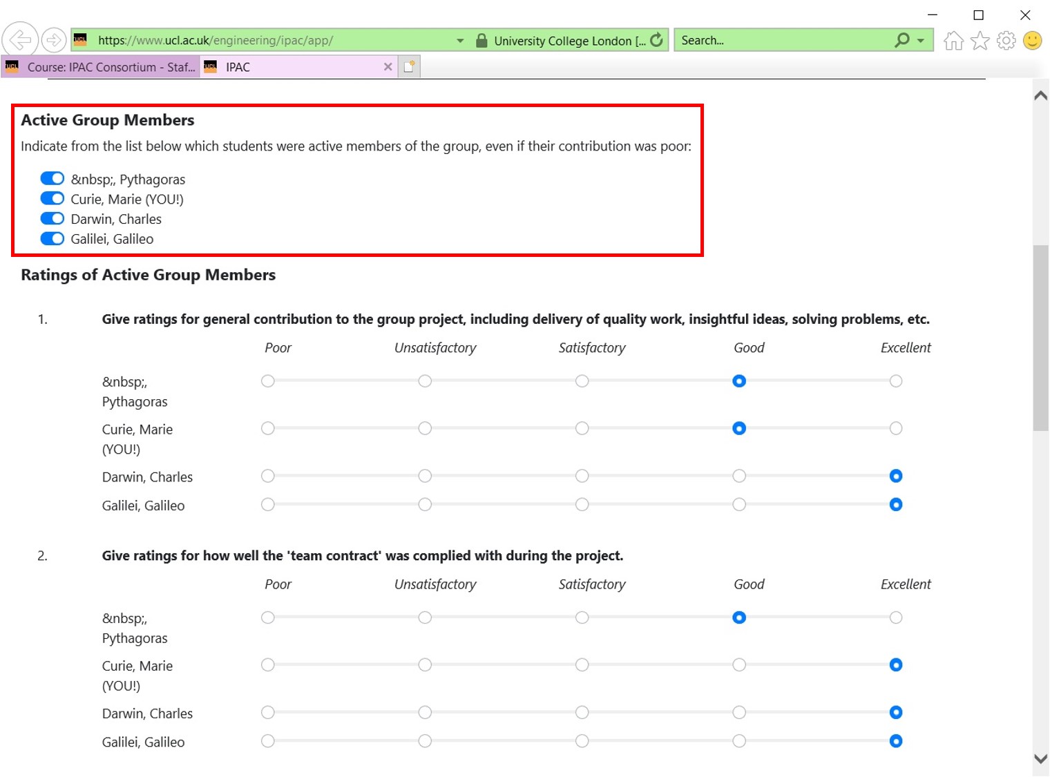 Questionnaire example pt1